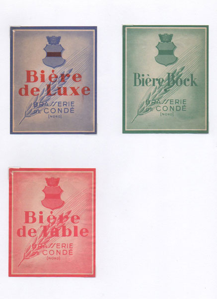 étiquettes de la collection