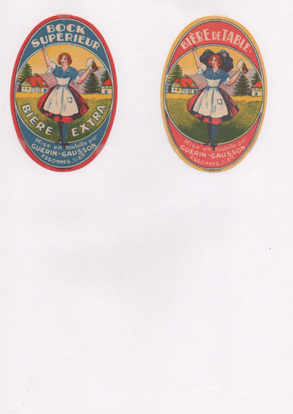 étiquettes de la collection