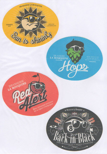 étiquettes de la collection