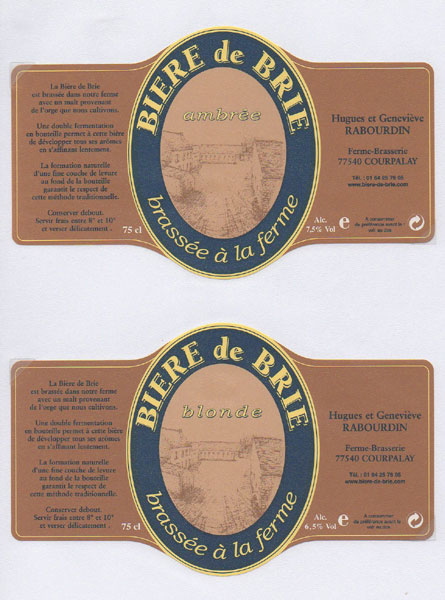 étiquettes de la collection