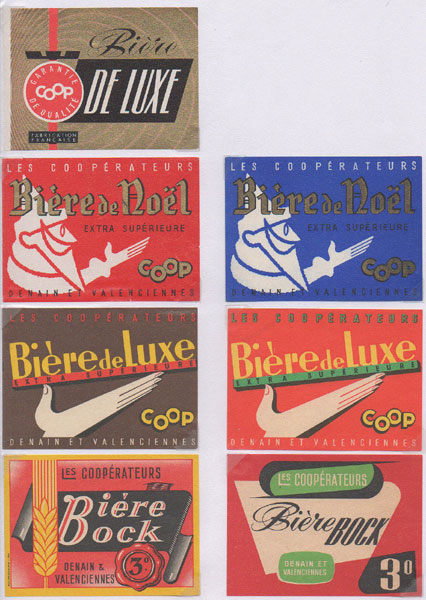 étiquettes de la collection