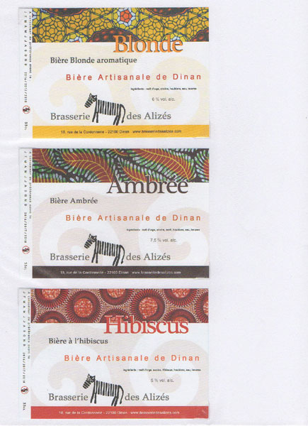 étiquettes de la collection
