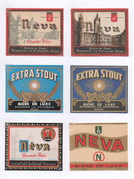 étiquettes de la collection