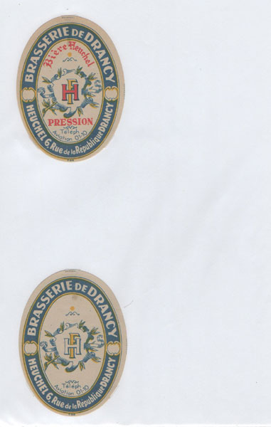 étiquettes de la collection