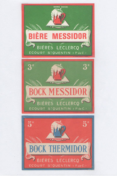 étiquettes de la collection