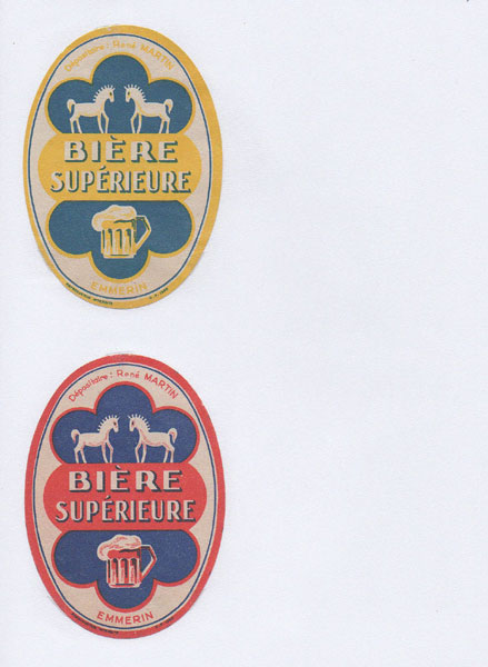 étiquettes de la collection