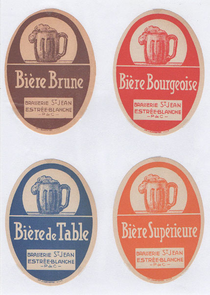 étiquettes de la collection