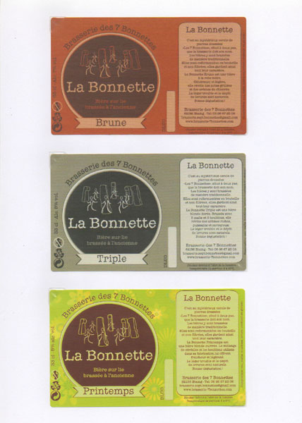étiquettes de la collection