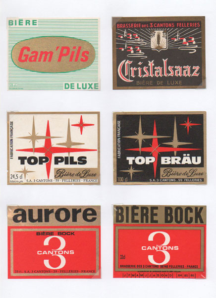 étiquettes de la collection