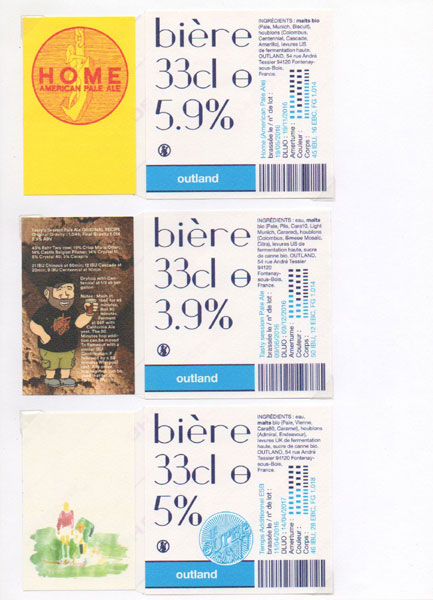 étiquettes de la collection