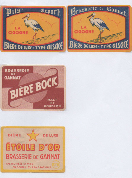 étiquettes de la collection