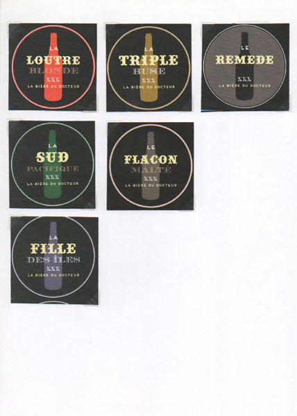 étiquettes de la collection