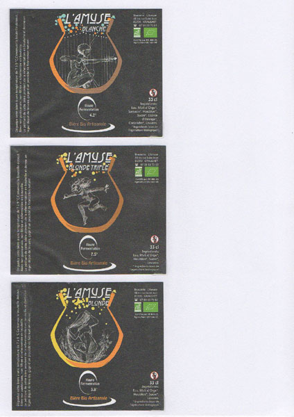 étiquettes de la collection