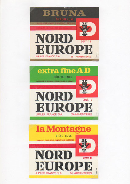 étiquettes de la collection