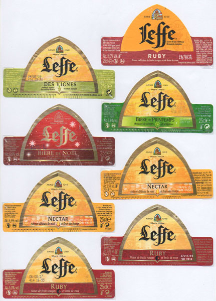 étiquettes de la collection