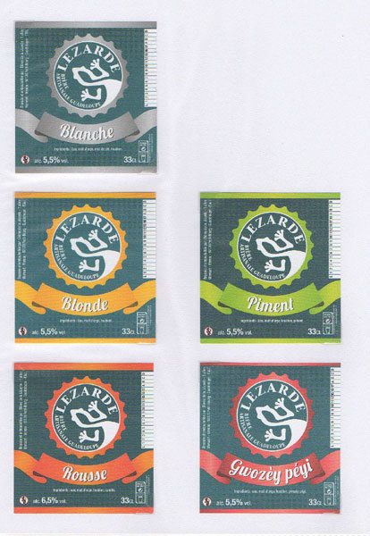 étiquettes de la collection