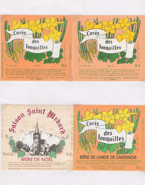 étiquettes de la collection