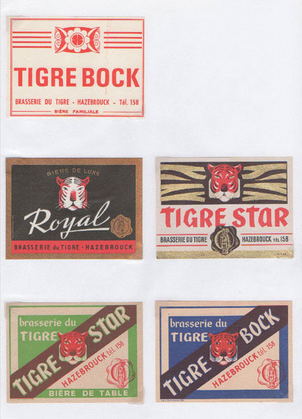 étiquettes de la collection