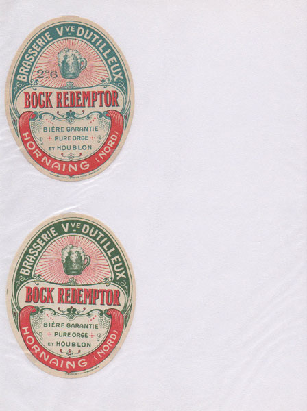 étiquettes de la collection