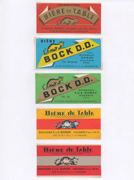étiquettes de la collection