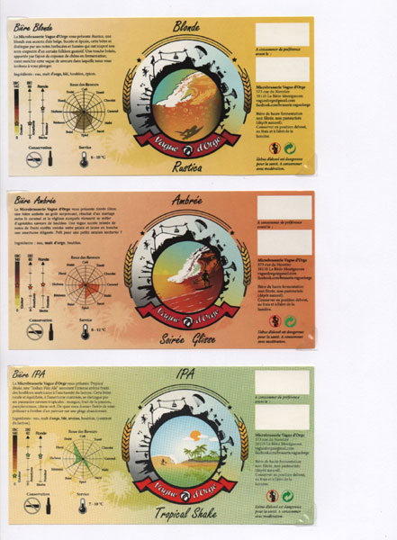 étiquettes de la collection