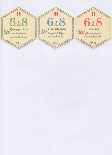 étiquettes de la collection