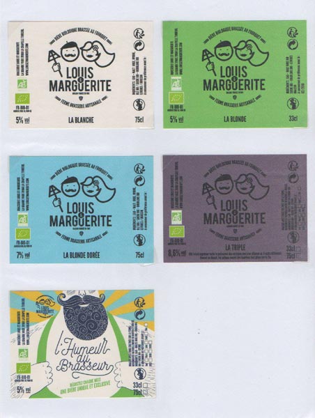étiquettes de la collection