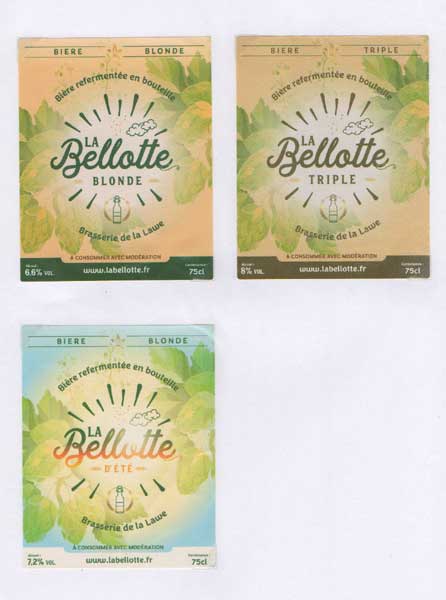 étiquettes de la collection