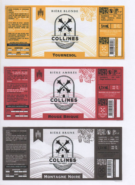 étiquettes de la collection