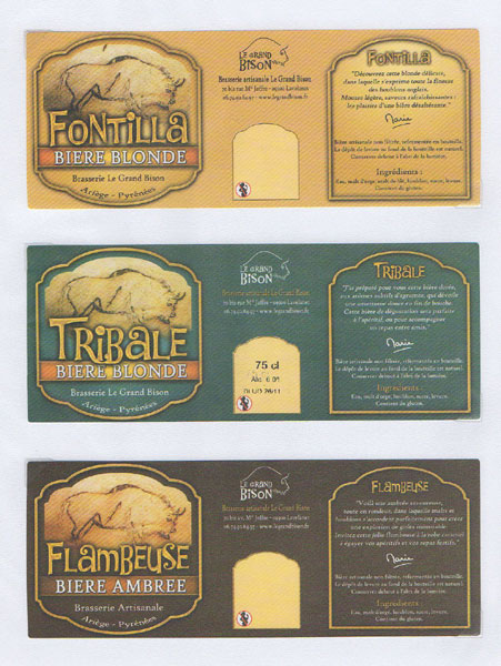 étiquettes de la collection