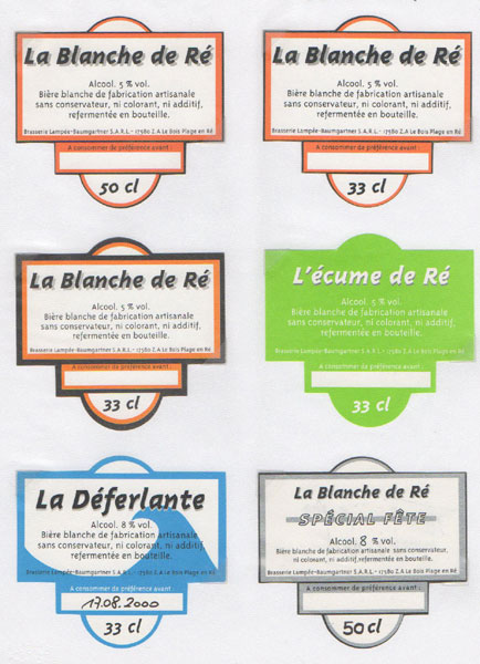 étiquettes de la collection