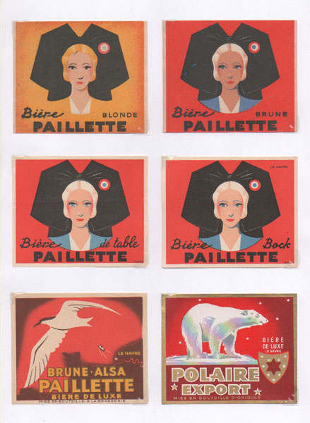 étiquettes de la collection
