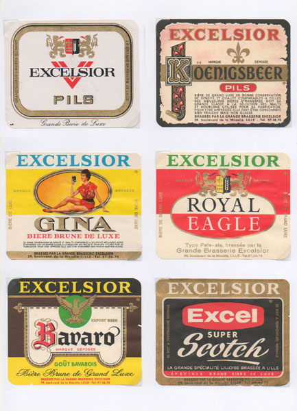 étiquettes de la collection