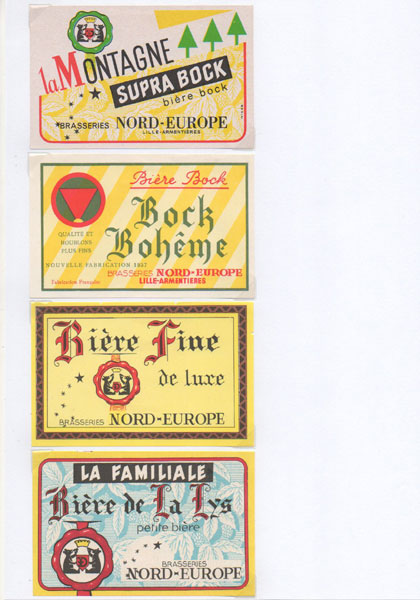 étiquettes de la collection