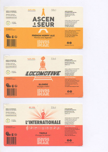 étiquettes de la collection