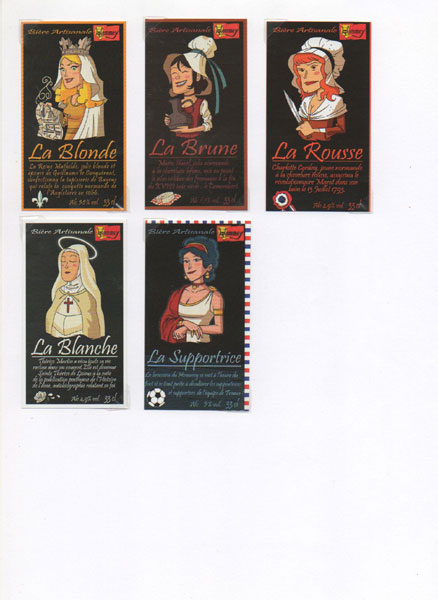 étiquettes de la collection