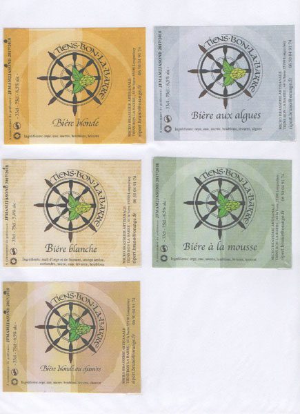étiquettes de la collection