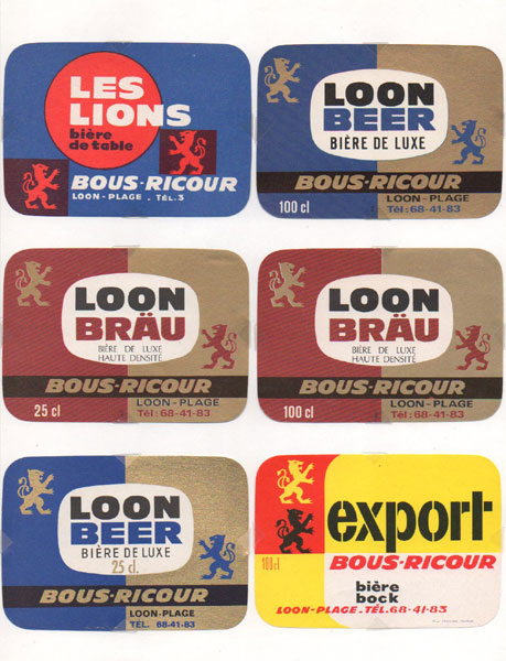 étiquettes de la collection