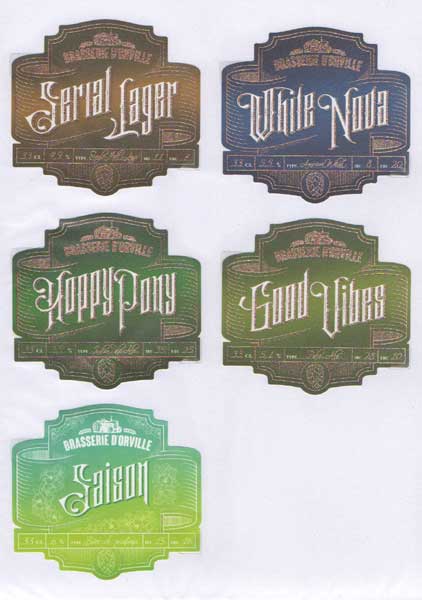étiquettes de la collection