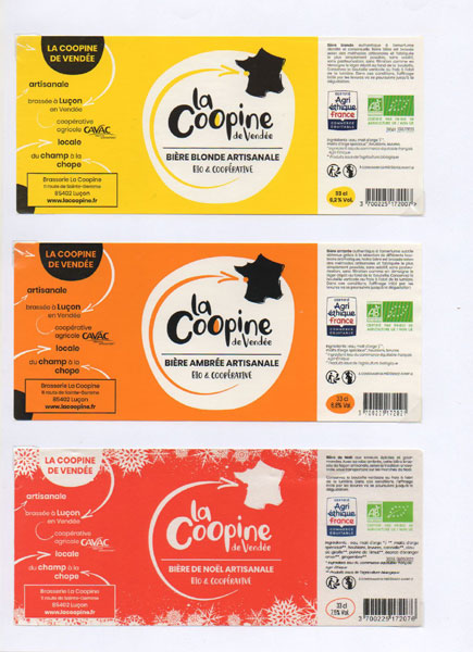 étiquettes de la collection