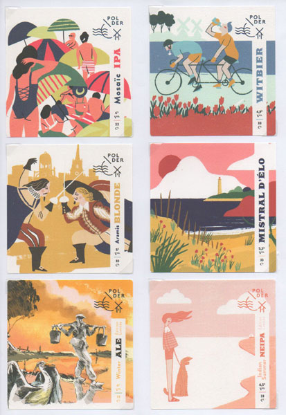 étiquettes de la collection