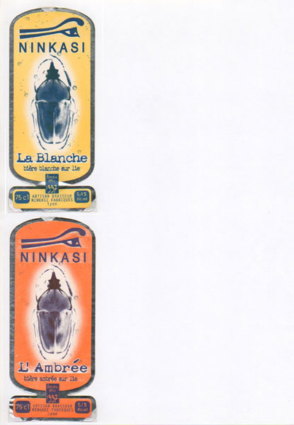 étiquettes de la collection
