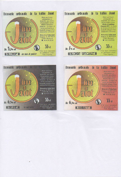 étiquettes de la collection