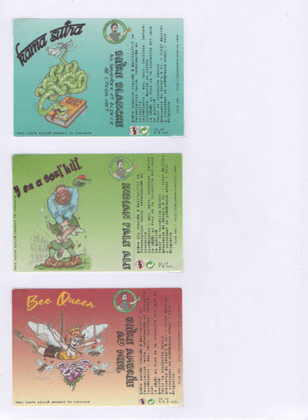 étiquettes de la collection