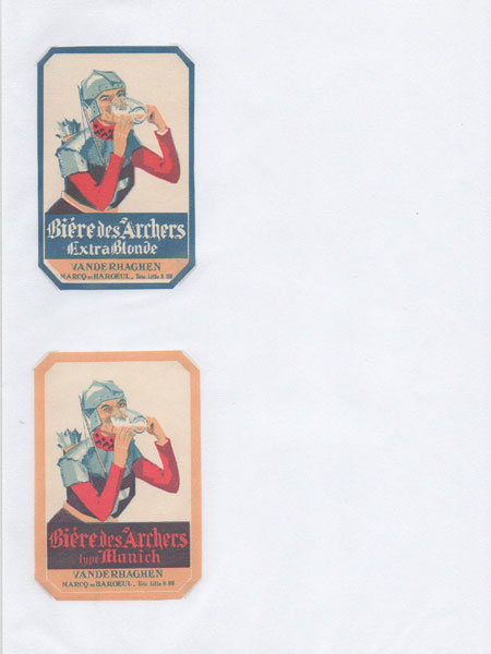 étiquettes de la collection