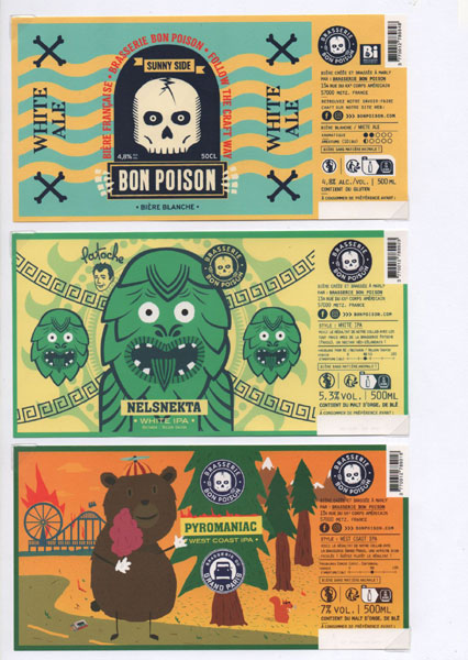 étiquettes de la collection