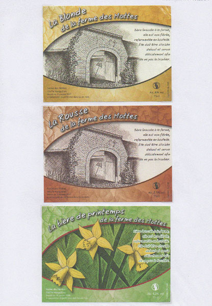 étiquettes de la collection