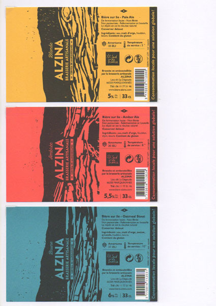 étiquettes de la collection