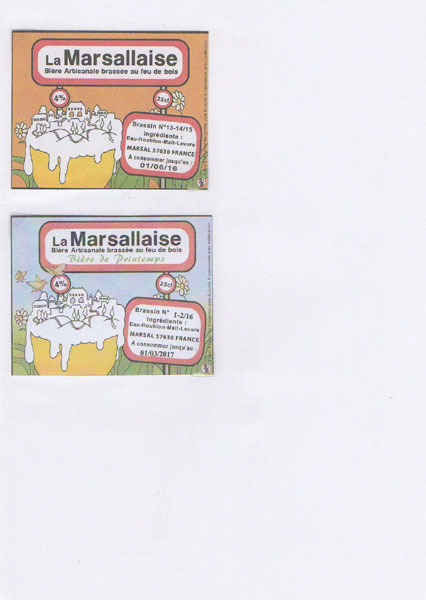 étiquettes de la collection