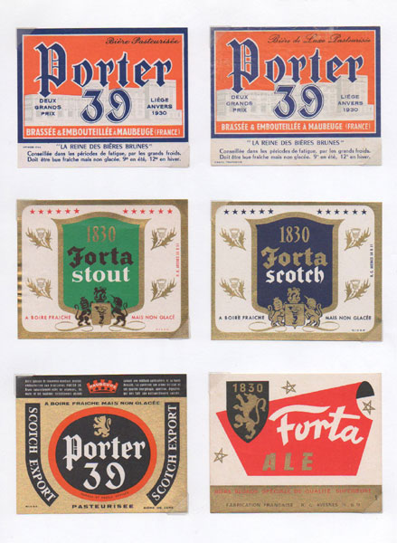 étiquettes de la collection